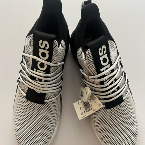 Adidas Black and White Mesh Sneakers - Picture 12 of 13